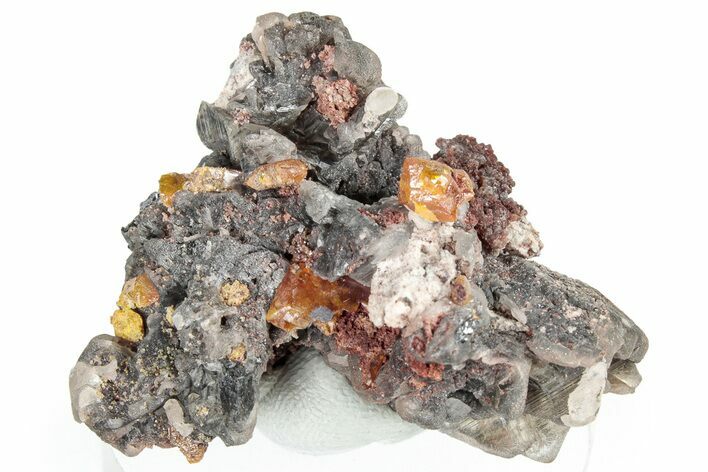 Cerussite Crystals with Wulfenite - Republic of the Congo #306084